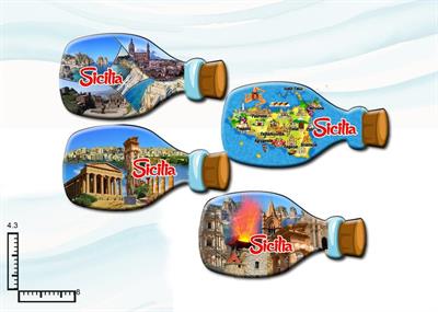 MAGNETE BOTTIGLIA RESINATO SICILIA