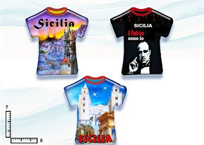 MAGNETE T-SHIRT RESINATO SICILIA