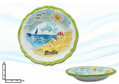 CIOTOLA TONDA CERAMICA CM10 L.INCISA PERSONALIZZABILE