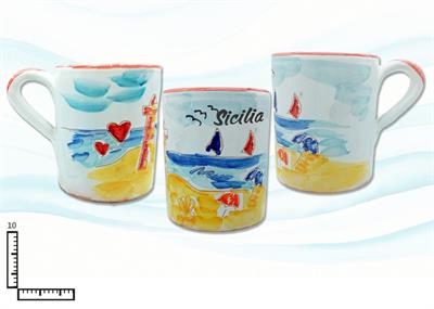 MUG CERAMICA L.INCISA SICILIA