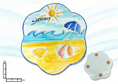 SOTTOPENTOLA SMERLATO CERAMICA L.INCISA PERSONALIZZABILE