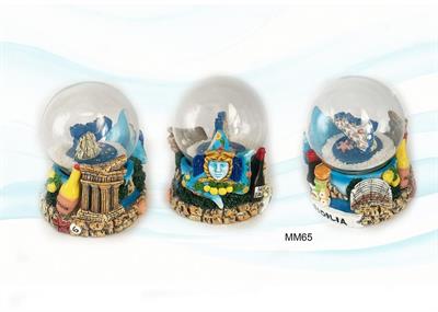 BOLLA B/RESINA 65MM 3D SICILIA TRIN.