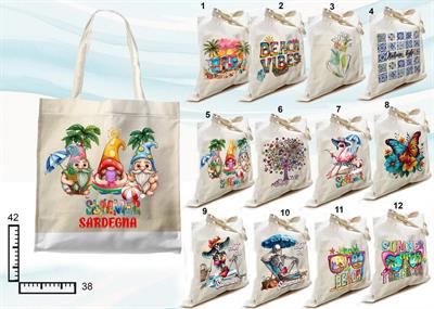 SHOPPER COTONE NATURALE CM42X38 PERSONALIZZABILE 968