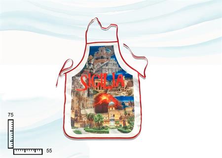 GREMBIULE CM55X75 BORDO ROSSO SUBLIMAZIONE GROUPAGE SICILIA