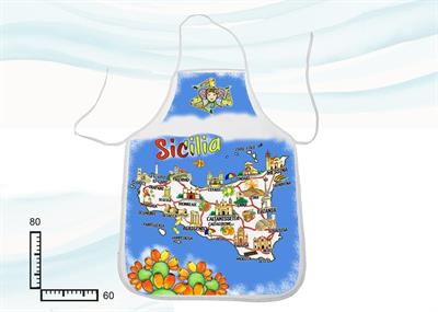 GREMBIULE CM60X77 SUBLIMAZIONE SICILIA