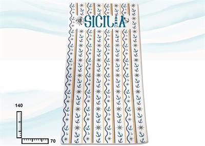 TELO MARE MICROFIBRA CM70X140 ANCORA SICILIA