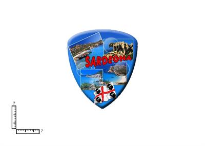 MAGNETE PLASTICA SCUDETTO CM7.5X6.5 PERSONALIZZABILE