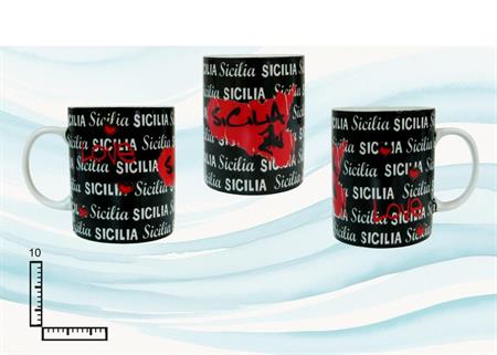 MUG SUBLIMAZIONE BIANCO CM10 LOVE SICILIA