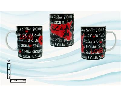 MUG SUBLIMAZIONE BIANCO CM10 LOVE SICILIA