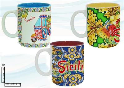 MUG SUBLIMAZIONE INTERNO COL. 11OZ S/3 SICILIA