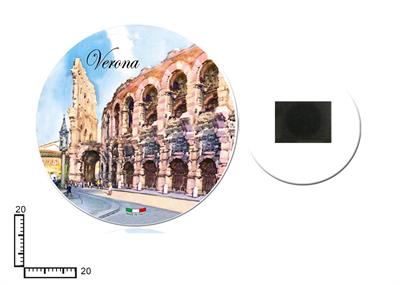 PORTAFOTO TONDO PLEX CM20 PERSONALIZZABILE
