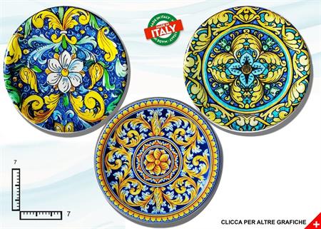 MAGNETE PIATTINO CERAMICA CM7 ROSONE ASSORTIMENTO