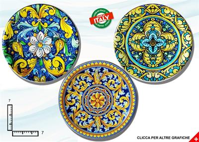 MAGNETE PIATTINO CERAMICA CM7 ROSONE ASSORTIMENTO
