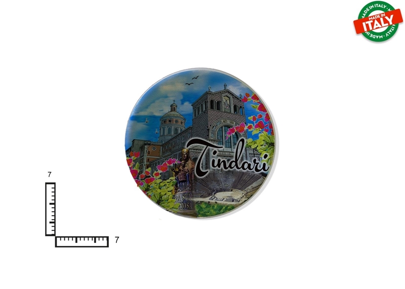 MAGNETE PIATTINO CERAMICA CM7 TINDARI SICILIA