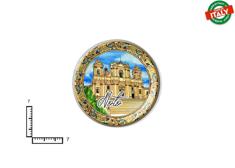 MAGNETE PIATTINO CERAMICA CM7 NOTO SICILIA