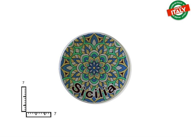 MAGNETE PIATTINO CERAMICA CM7 ROSONE