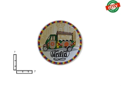 MAGNETE PIATTINO CERAMICA CM7 CARRETTO SICILIA