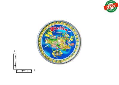 MAGNETE PIATTINO CERAMICA CM7 CARTINA SICILIA