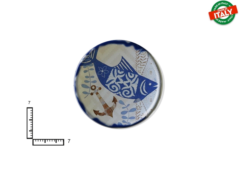 MAGNETE PIATTINO CERAMICA CM7 VINTAGE MARE