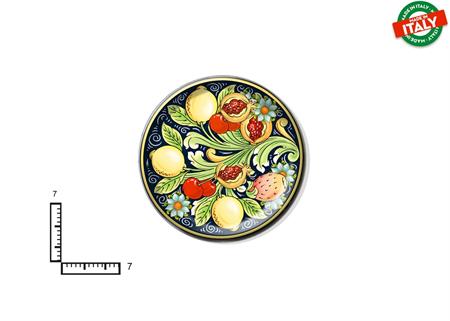 MAGNETE PIATTINO CERAMICA CM7 FRUTTA FIORI