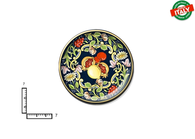 MAGNETE PIATTINO CERAMICA CM7 FRUTTA FIORI