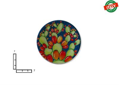 MAGNETE PIATTINO CERAMICA CM7 FRUTTA FIORI