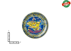 MAGNETE PIATTINO CERAMICA CM7 CARTINA SICILIA