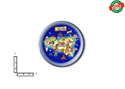 MAGNETE PIATTINO CERAMICA CM7 CARTINA SICILIA