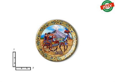 MAGNETE PIATTINO CERAMICA CM7 CARRETTO SICILIA