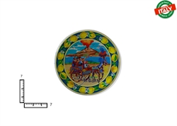 MAGNETE PIATTINO CERAMICA CM7 CARRETTO SICILIA