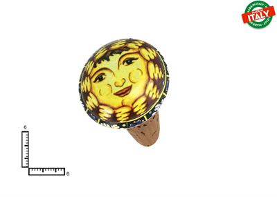 TAPPO GRANDE CERAMICA C/SUGHERO SOLE LUNA