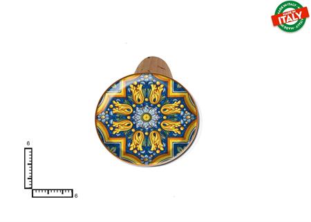 TAPPO GRANDE CERAMICA C/SUGHERO ROSONE