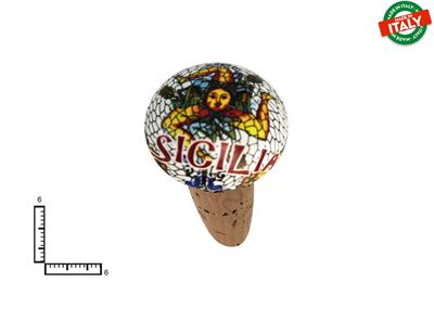 TAPPO GRANDE CERAMICA C/SUGHERO TRINACRIA SICILIA
