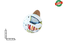 TAPPO GRANDE CERAMICA C/SUGHERO PESCI