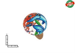 TAPPO GRANDE CERAMICA C/SUGHERO PESCI