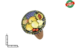 TAPPO GRANDE CERAMICA C/SUGHERO FRUTTA FIORI