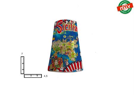 MAGNETE TEGOLA CERAMICA CM7 CARTINA SICILIA