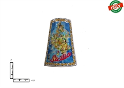 MAGNETE TEGOLA CERAMICA CM7 CARTINA SICILIA