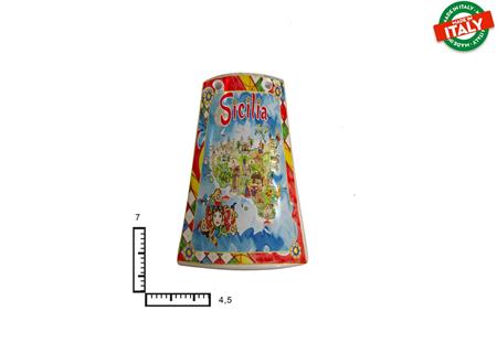 MAGNETE TEGOLA CERAMICA CM7 CARTINA SICILIA