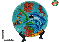 PIATTO CERAMICA CM20 PESCI