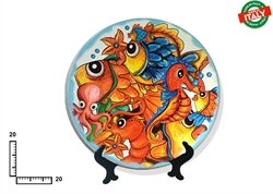 PIATTO CERAMICA CM20 PESCI
