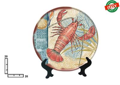 PIATTO CERAMICA CM20 VINTAGE MARE