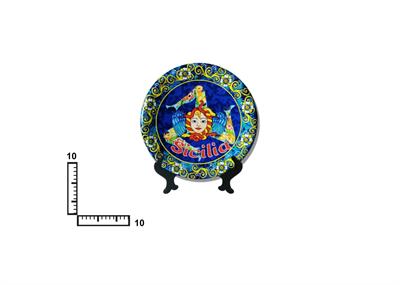 PIATTO CERAMICA CM10 TRINACRIA SICILIA