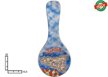 POGGIAMESTOLO CERAMICA CM25 CARTINA SICILIA