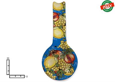 POGGIAMESTOLO FONDO CERAMICA CM30 FRUTTA FIORI