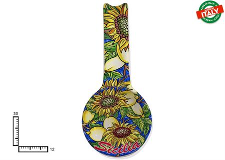 POGGIAMESTOLO FONDO CERAMICA CM30 FRUTTA FIORI