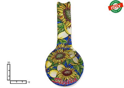 POGGIAMESTOLO FONDO CERAMICA CM30 FRUTTA FIORI