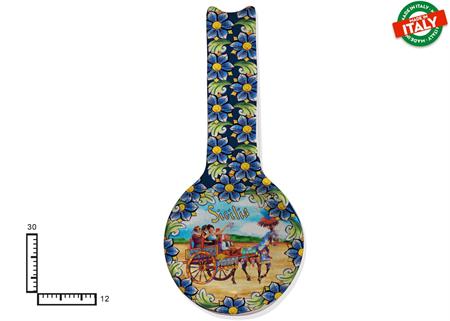 POGGIAMESTOLO FONDO CERAMICA CM30 CARRETTO SICILIA