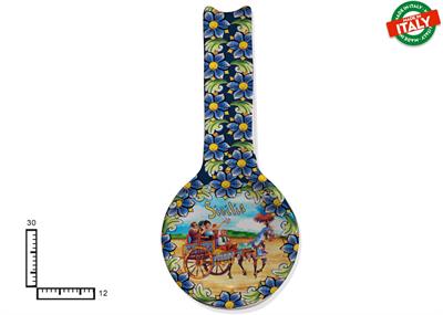 POGGIAMESTOLO FONDO CERAMICA CM30 CARRETTO SICILIA