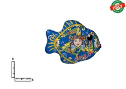 MAGNETE PESCE CERAMICA TRINACRIA SICILIA